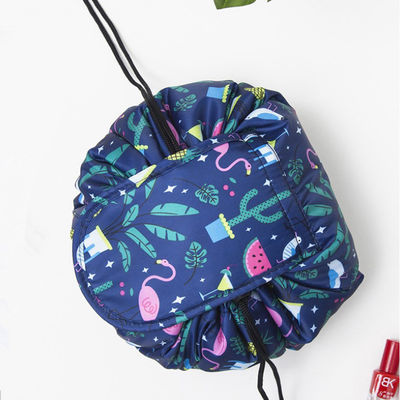 Desain Baru Draw String Tas Kosmetik Poliester Untuk Perjalanan Kustom