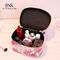 Set Tas Kosmetik Kulit PU Pencetakan Bunga Kecantikan Make Up