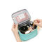 Cylinder Bucket Shape Cosmetic Makeup Bag PU Premium Beach Perlengkapan Mandi Tas