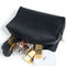Saffiano PU Leather Travel Cosmetic Pouch Untuk Wanita