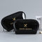 Kapasitas Besar Zipper Travel Shiny PU Makeup Bag