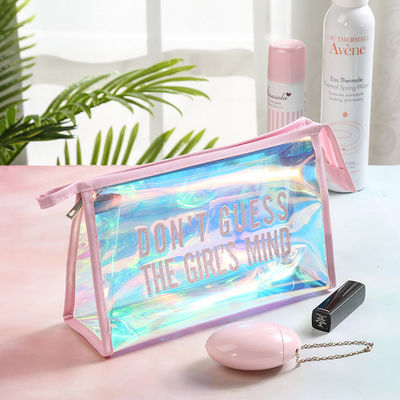 Tas Kosmetik PVC Holografik Transparan Tahan Air