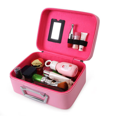 Mirror Ladies Cosmetics Storage PU Makeup Bag Case