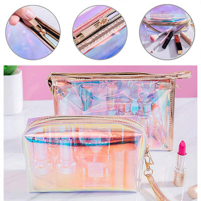 Tas Organizer Perlengkapan Mandi Travel Holografik Tahan Air Untuk Gadis