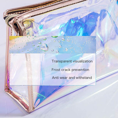 Tas Organizer Perlengkapan Mandi Travel Holografik Tahan Air Untuk Gadis